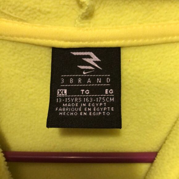 Nike 3 brand pull over hoodie dri fit size xl kids like new - Picture 5 of 7